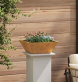 VidaXL Tuin Bloempot 5 pcs Roestig 40 x 40 x 15 cm Cortenstaal