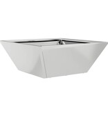 VidaXL Tuin Bloempot Zilver 40 x 40 x 15 cm Gegalvaniseerd staal