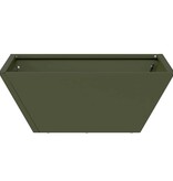 VidaXL Tuin Bloempot Olijf Groen 40 x 40 x 15 cm Koudgewalst staal