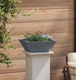 VidaXL Tuin Bloempot 5 pcs Antraciet 40 x 40 x 15 cm Koudgewalst staal