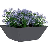 VidaXL Tuin Bloempot Antraciet 40 x 40 x 15 cm Koudgewalst staal