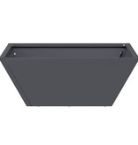 VidaXL Tuin Bloempot Antraciet 40 x 40 x 15 cm Koudgewalst staal