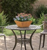 VidaXL Tuin Bloempot Roestig 35 x 35 x 15 cm Cortenstaal