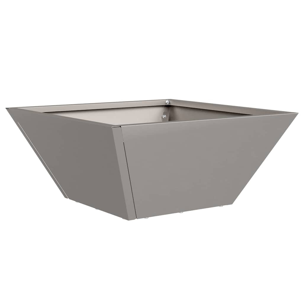 VidaXL Tuin Bloempot Roestig 35 x 35 x 15 cm Cortenstaal