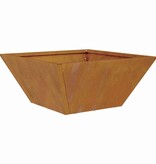 VidaXL Tuin Bloempot Roestig 35 x 35 x 15 cm Cortenstaal