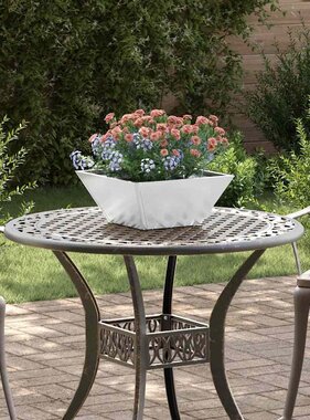 VidaXL Tuin Bloempot 5 pcs Zilver 35 x 35 x 15 cm Gegalvaniseerd staal