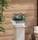 VidaXL Tuin Bloempot Zilver 35 x 35 x 15 cm Gegalvaniseerd staal