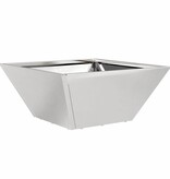 VidaXL Tuin Bloempot Zilver 35 x 35 x 15 cm Roestvrij staal