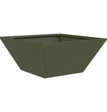 VidaXL Tuin Bloempot Olijf Groen 35 x 35 x 15 cm Koudgewalst staal
