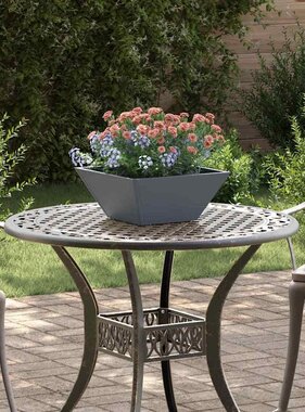 VidaXL Tuin Bloempot Antraciet 35 x 35 x 15 cm Koudgewalst staal