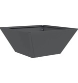 VidaXL Tuin Bloempot Antraciet 35 x 35 x 15 cm Koudgewalst staal