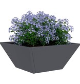 VidaXL Tuin Bloempot Antraciet 35 x 35 x 15 cm Koudgewalst staal