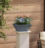 VidaXL Tuin Bloempot Antraciet 35 x 35 x 15 cm Koudgewalst staal