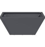 VidaXL Tuin Bloempot Antraciet 35 x 35 x 15 cm Koudgewalst staal