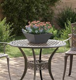 VidaXL Tuin Bloempot 5 pcs Zwart 35 x 35 x 15 cm Koudgewalst staal