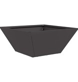 VidaXL Tuin Bloempot 5 pcs Zwart 35 x 35 x 15 cm Koudgewalst staal