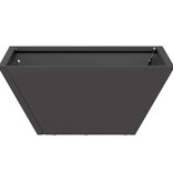 VidaXL Tuin Bloempot Zwart 35 x 35 x 15 cm Koudgewalst staal