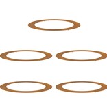 VidaXL geschikt voor platte boomringen 5 pcs Bruin Ø90 / 120 cm