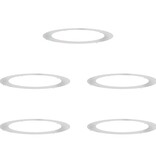 VidaXL geschikt voor platte boomringen 5 pcs Zilver Ø90 / 120 cm