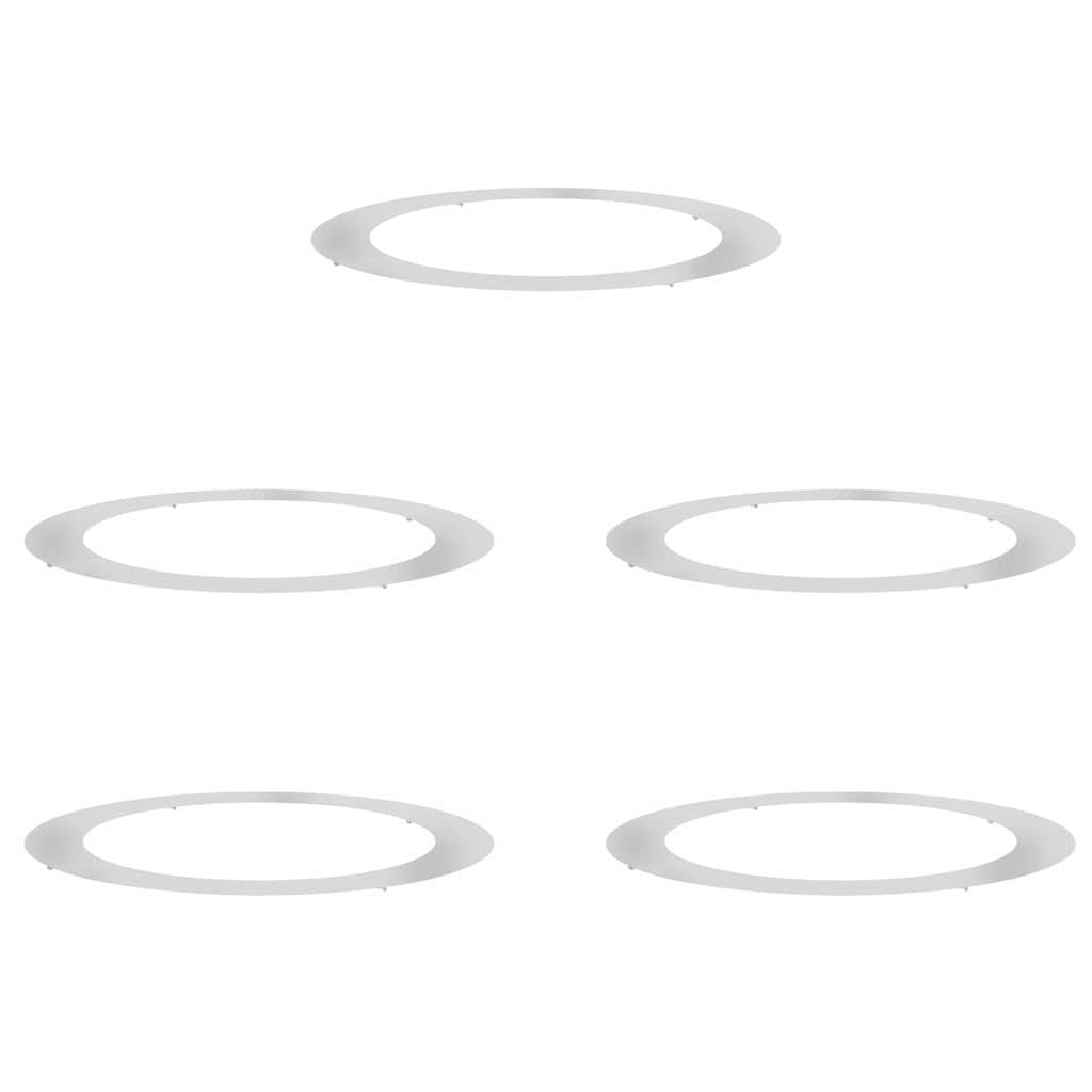 VidaXL geschikt voor platte boomringen 5 pcs Zilver Ø90 / 120 cm