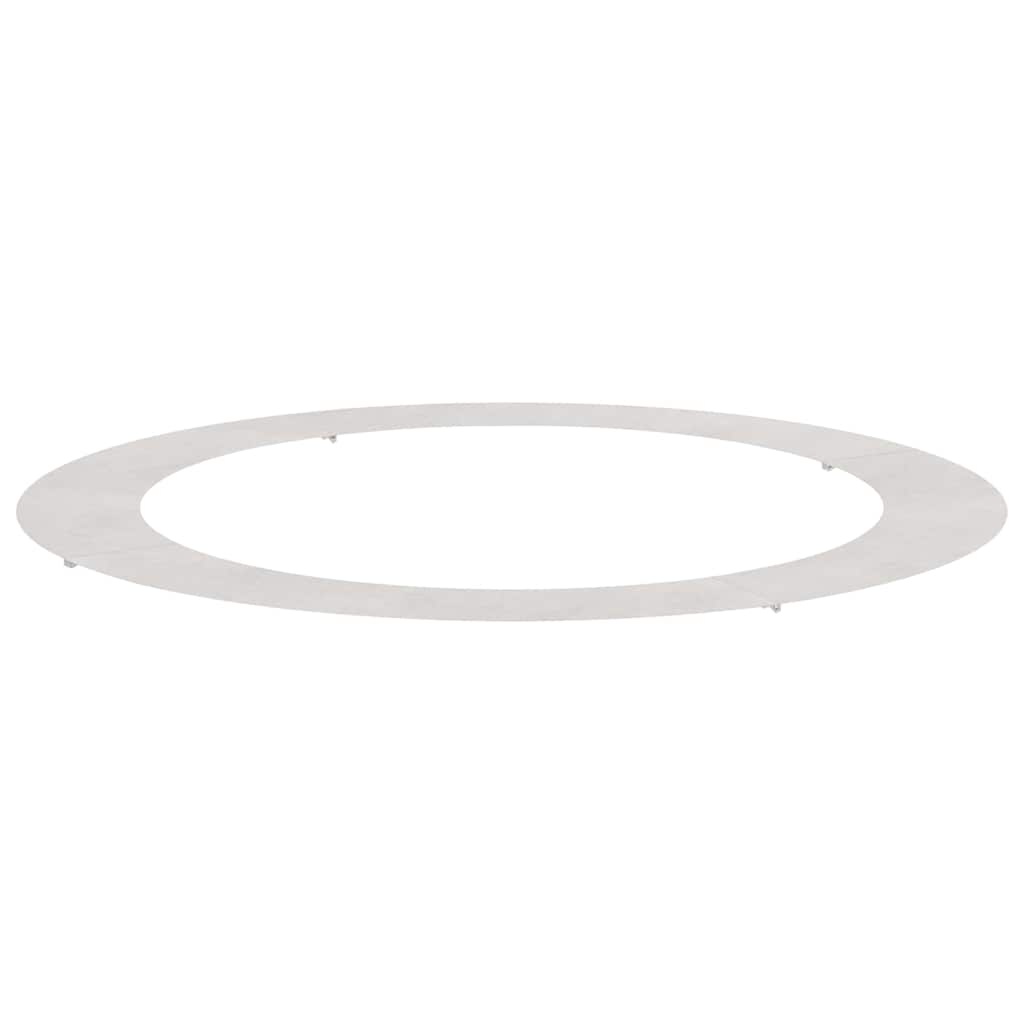 VidaXL geschikt voor platte boomring Zilver Ø90 / 120 cm Roestvrij staal