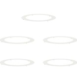 VidaXL geschikt voor platte boomringen 5 pcs Wit Ø90 / 120 cm Staal