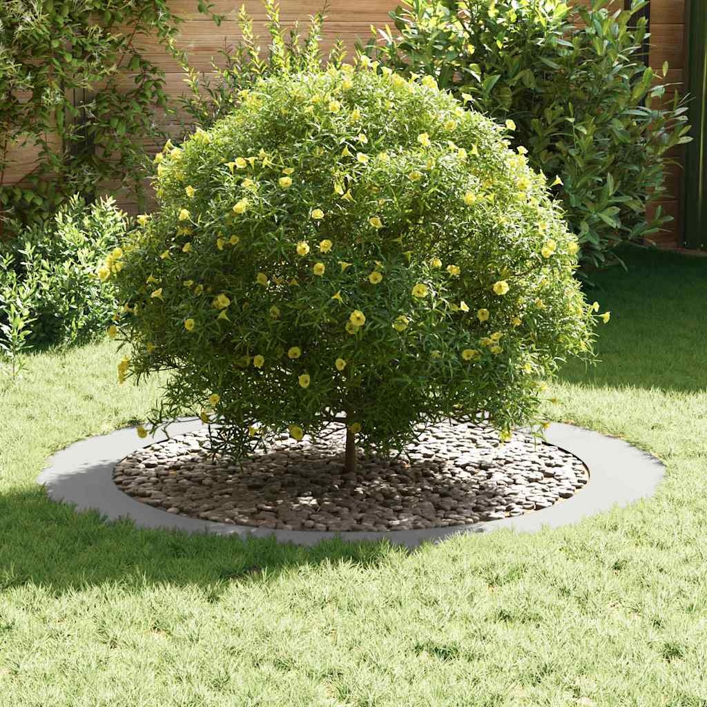 VidaXL geschikt voor platte boomringen 5 pcs Wit Ø90 / 120 cm Staal