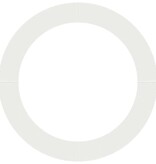 VidaXL geschikt voor platte boomringen 5 pcs Wit Ø90 / 120 cm Staal