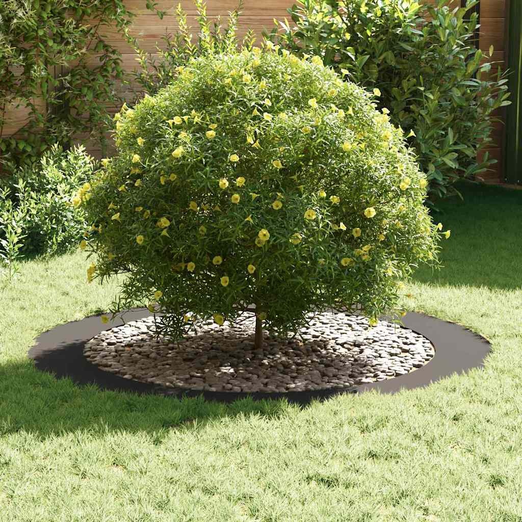 VidaXL geschikt voor platte boomringen 5 pcs Zwart Ø90 / 120 cm Staal