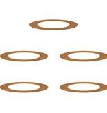 VidaXL geschikt voor platte boomringen 5 pcs Bruin Ø60 / 90 cm