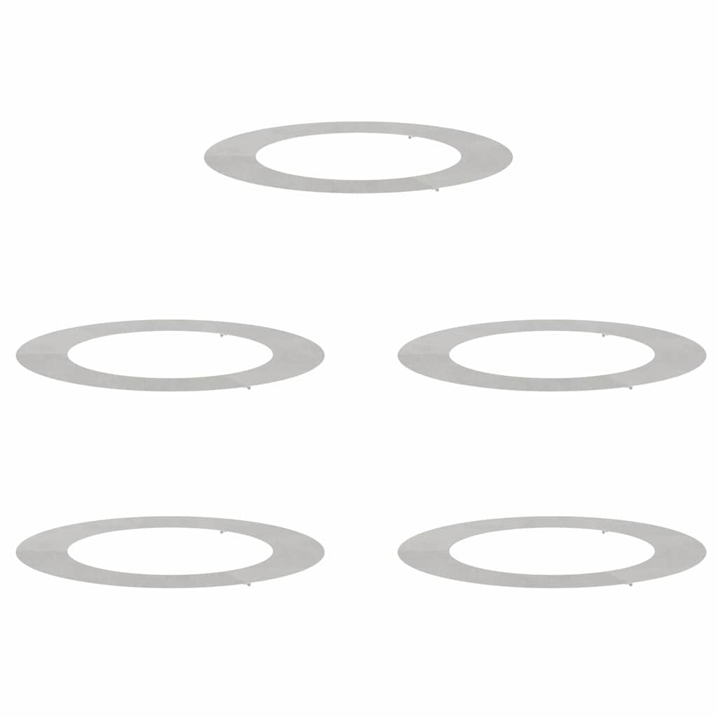 VidaXL geschikt voor platte boomringen 5 pcs Zilver Ø60 / 90 cm