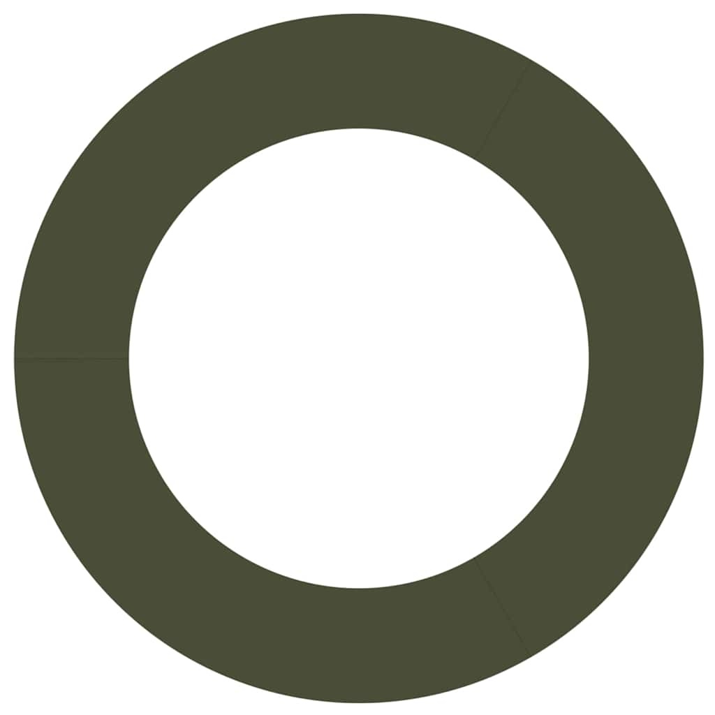 VidaXL geschikt voor platte boomring Olijfgroen Ø60 / 90 cm Staal