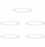 VidaXL geschikt voor platte boomringen 5 pcs Wit Ø60 / 90 cm Staal