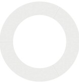 VidaXL geschikt voor platte boomringen 5 pcs Wit Ø60 / 90 cm Staal