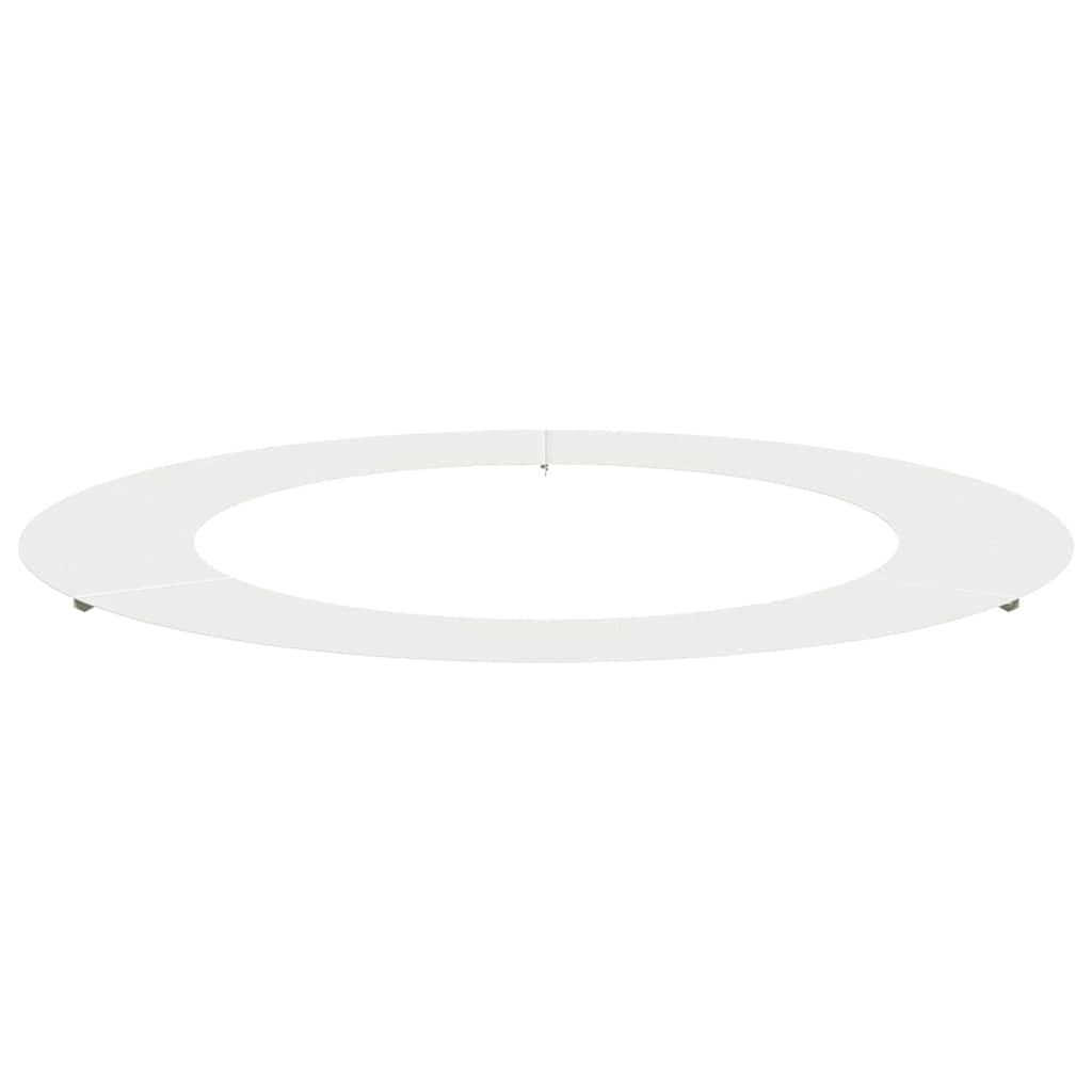 VidaXL geschikt voor platte boomring Wit Ø60 / 90 cm Staal