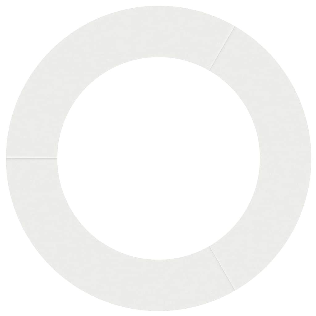 VidaXL geschikt voor platte boomring Wit Ø60 / 90 cm Staal