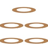 VidaXL geschikt voor platte boomringen 5 pcs Bruin Ø50 / 80 cm