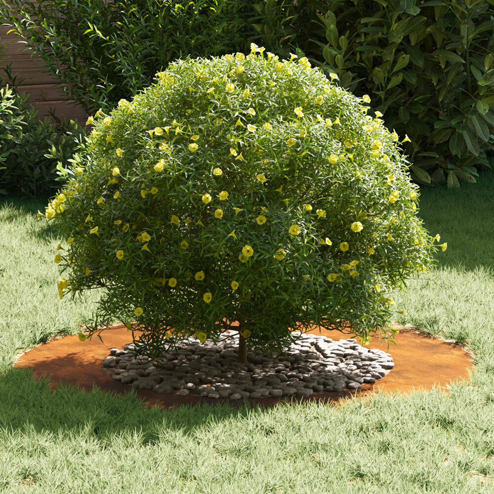 VidaXL geschikt voor platte boomringen 5 pcs Bruin Ø50 / 80 cm