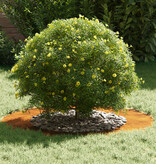 VidaXL geschikt voor platte boomring Bruin Ø50 / 80 cm Cortenstaal