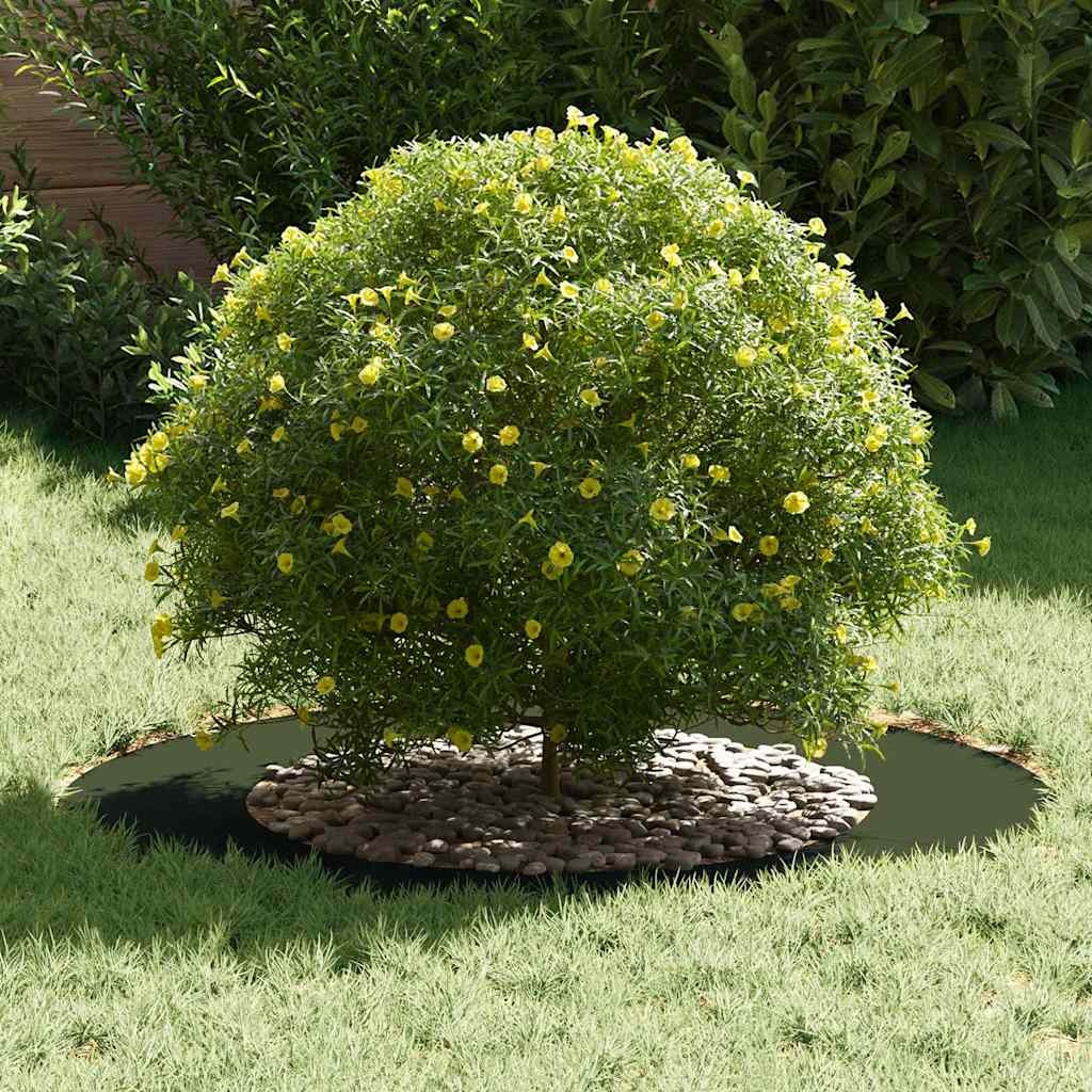 VidaXL geschikt voor platte boomring Olijfgroen Ø50 / 80 cm Staal