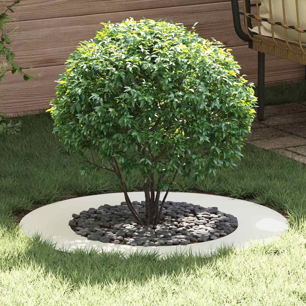 VidaXL geschikt voor platte boomringen 5 pcs Wit Ø50 / 80 cm Staal