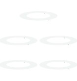 VidaXL geschikt voor platte boomringen 5 pcs Wit Ø50 / 80 cm Staal