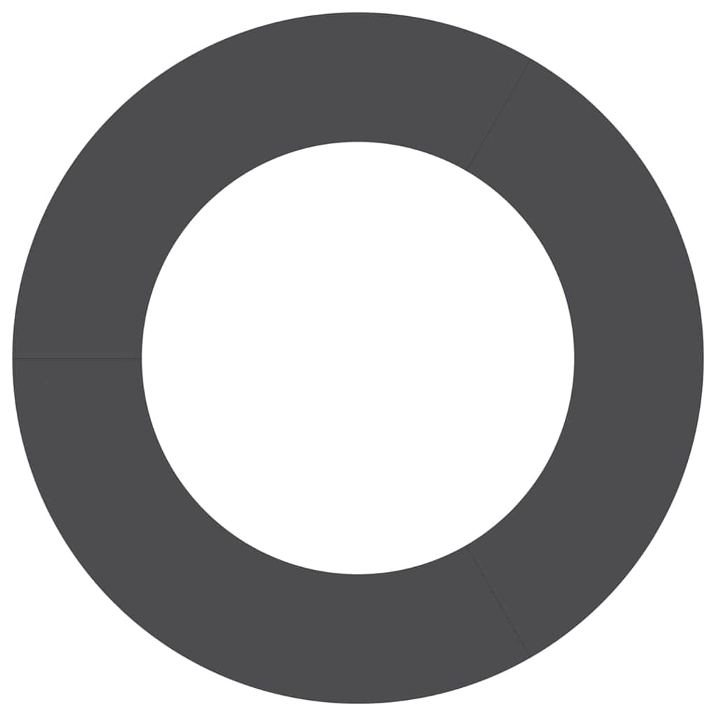 VidaXL geschikt voor platte boomringen 5 pcs Zwart Ø50 / 80 cm Staal