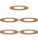 VidaXL geschikt voor platte boomringen 5 pcs Bruin Ø40 / 70 cm