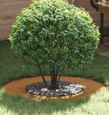 VidaXL geschikt voor platte boomring Bruin Ø40 / 70 cm Cortenstaal