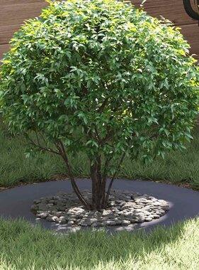 VidaXL geschikt voor platte boomringen 5 pcs Antraciet Ø40 / 70 cm Staal