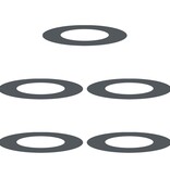 VidaXL geschikt voor platte boomringen 5 pcs Antraciet Ø40 / 70 cm Staal