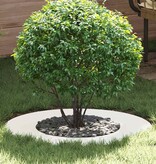 VidaXL geschikt voor platte boomringen 5 pcs Wit Ø40 / 70 cm Staal