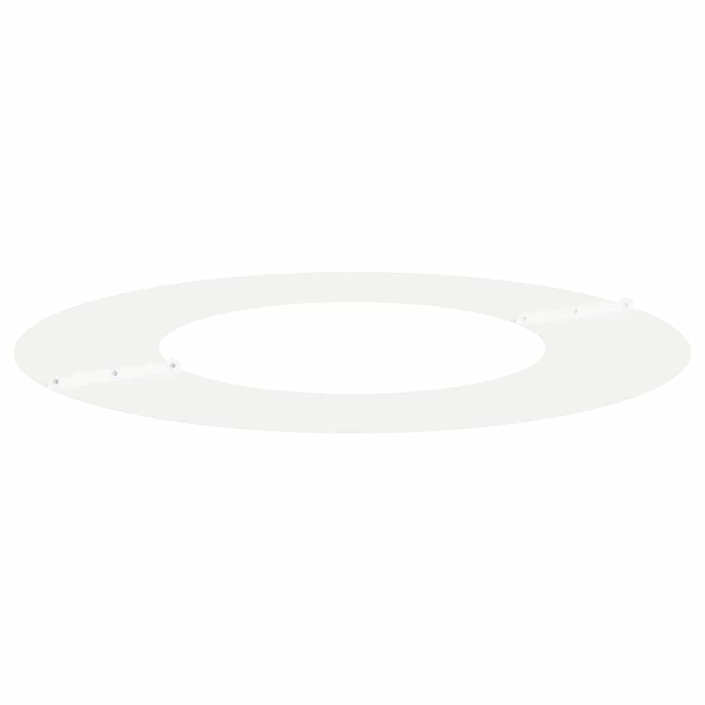 VidaXL geschikt voor platte boomringen 5 pcs Wit Ø40 / 70 cm Staal