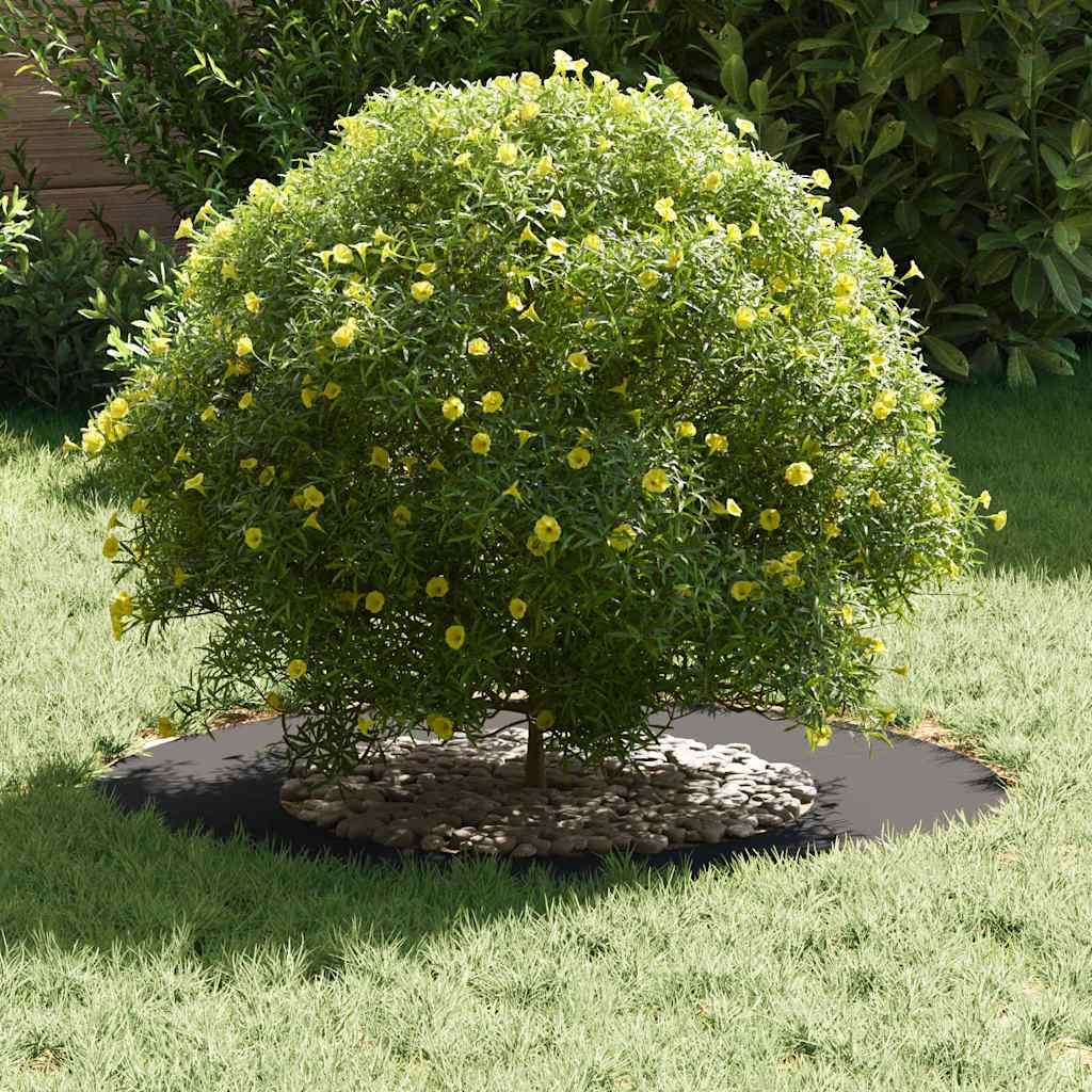 VidaXL geschikt voor platte boomringen 5 pcs Zwart Ø40 / 70 cm Staal